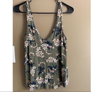 Floral American Eagle Floral Tank Top - Size M